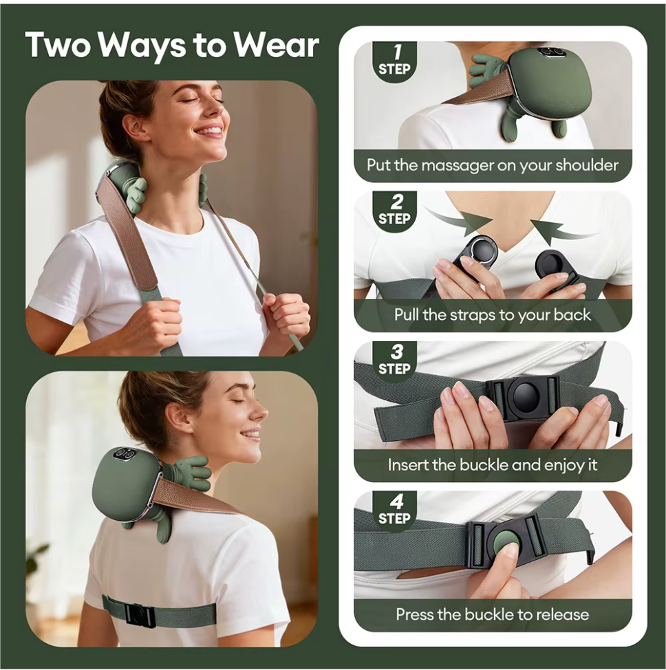 ZenPulse™ Neck & Shoulder Heat Massager