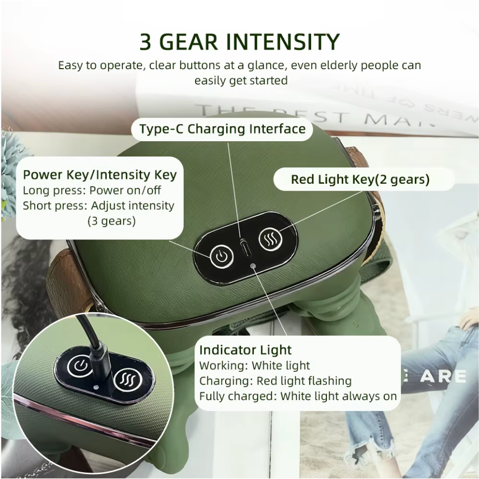ZenPulse™ Neck & Shoulder Heat Massager